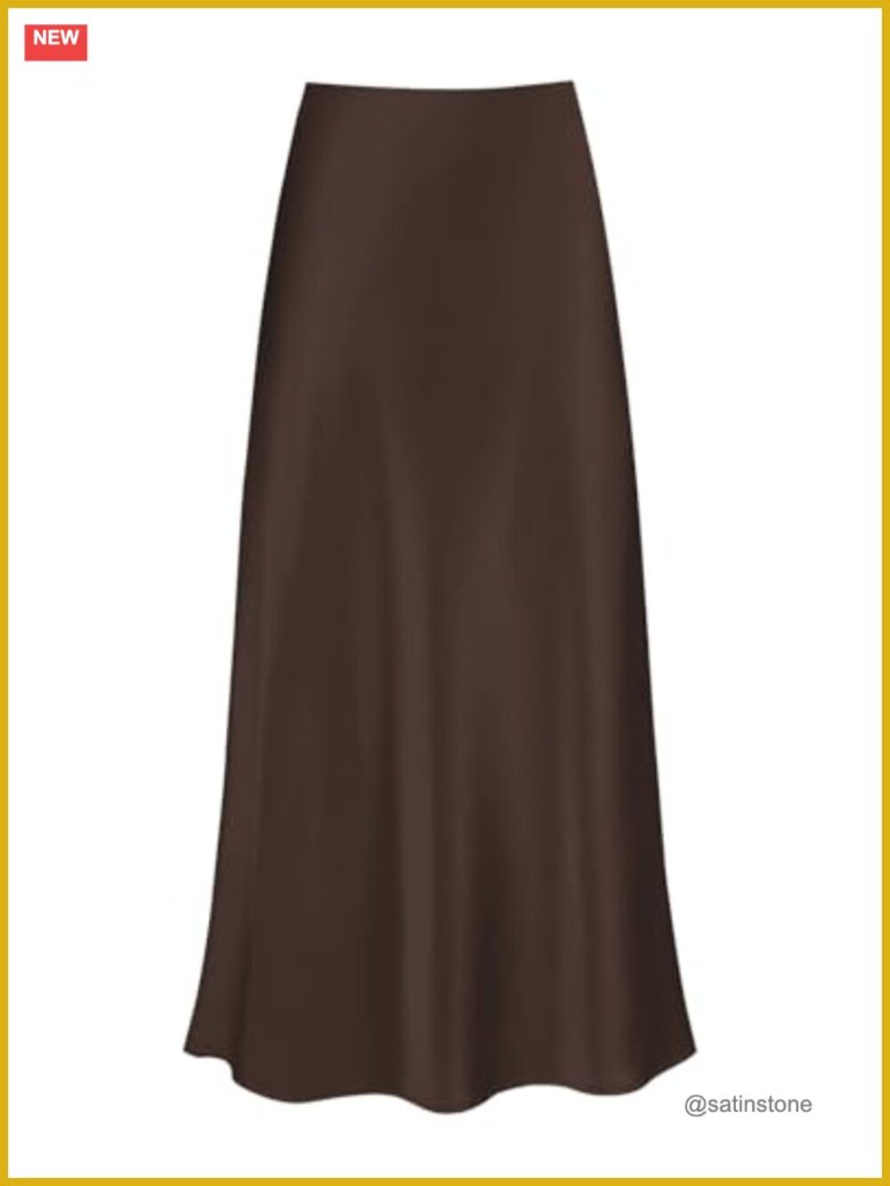 Women's Satin Maxi Skirt High Waist Silk Long Polka Dot